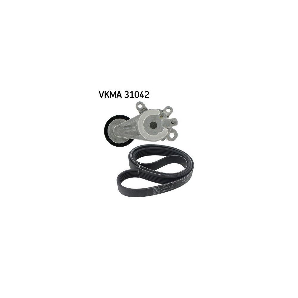 Комплект поликлинового ремня SKF VKMA 31042 для AUDI SEAT SKODA VW, фото №1