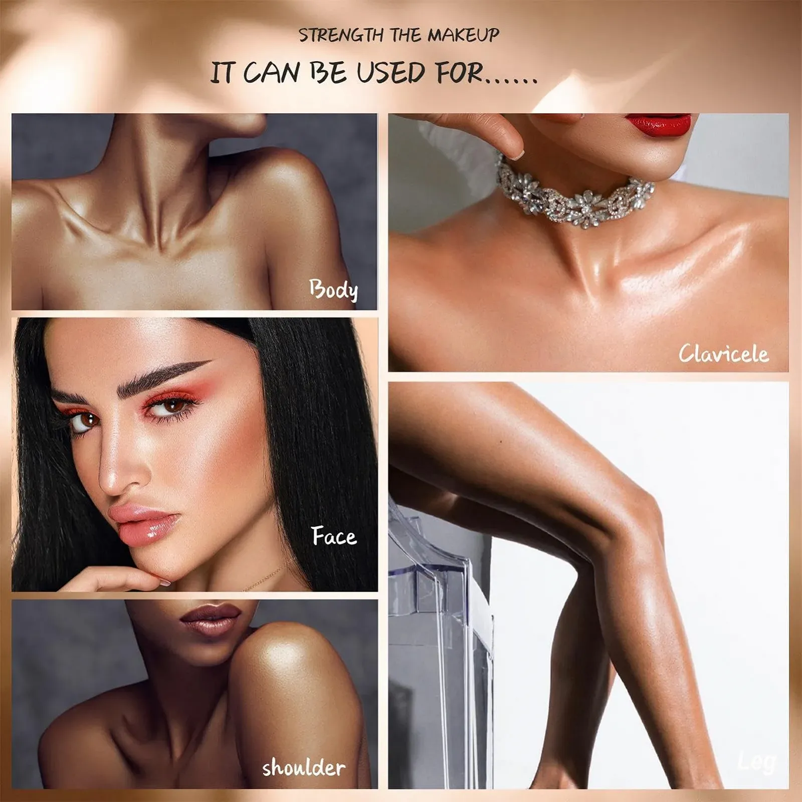 Лосьйон для тіла 100 мл Не липкий лосьйон для блиску тіла, лосьйон для блиску, зволожуючий, для відбілювання тіла, фото №5