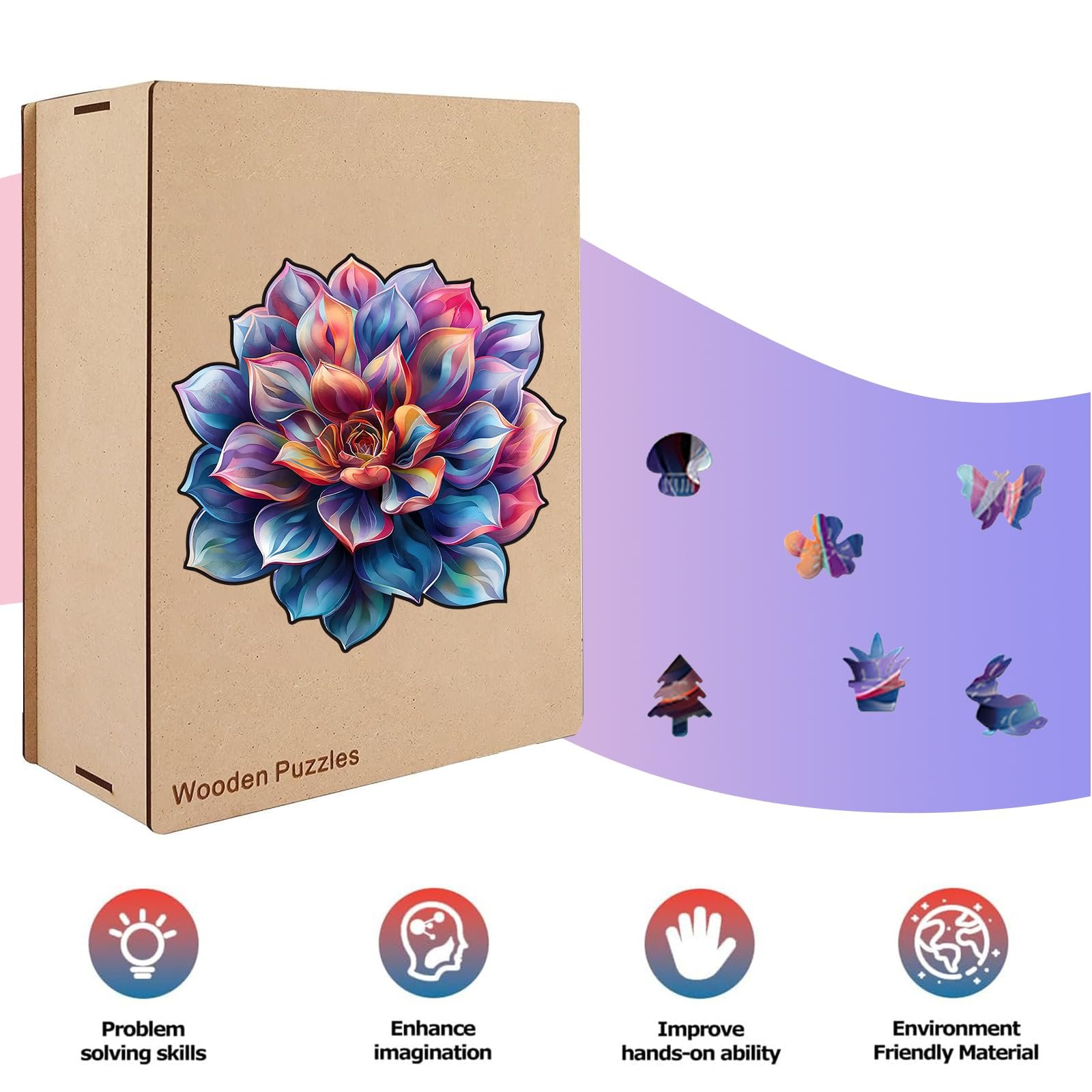 Дерев'яний пазл Juicy S Унікальний, фото №2