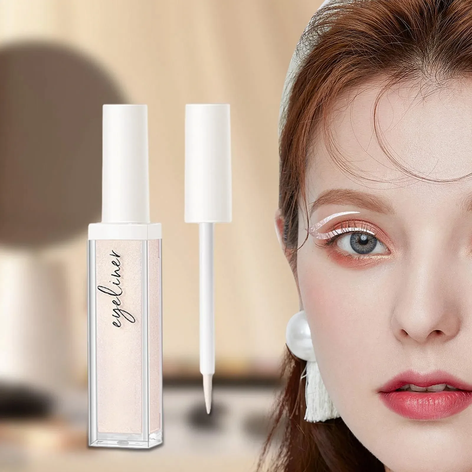 Кольорова Підводка для очей Coobaa, рідка блискуча, фото №3