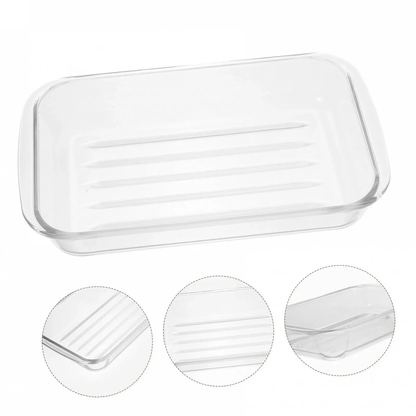 Форма для запікання Healifty з боросилікатного скла термостійка універсальна для тортів та закусок, фото №7 Форма для запікання Healifty з боросилікатного скла термостійка універсальна для тортів та закусок, фото №7