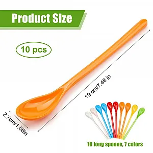 Набір пластикових ложок, Довгі різнокольорові synthetic.ua - Фото 1