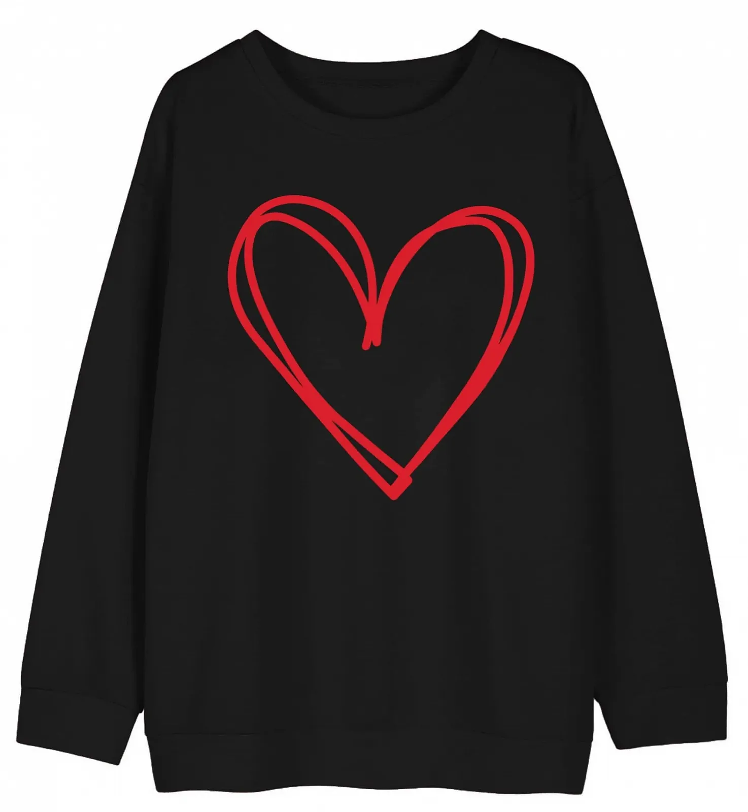 Свитер hohololo Женский на День Святого Валентина Милый Свитер с Узором Сердца Подарок на День Святого Валентина, фото №4