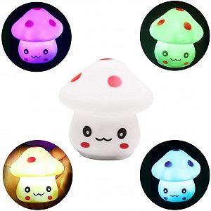 Ночник Clenp 1PC Mini Mushroom LED Мощность Изменение цветов synthetic.ua - Фото 1