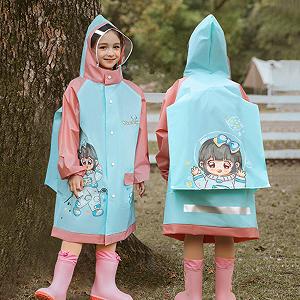 Велосипедный дождевик для девочек с рукавами, длинный дождевой костюм, прозрачное пончо, легкий велосипедный дождевик Oak, водонепроницаемый для хайкинга, спорта synthetic.ua - Фото 1