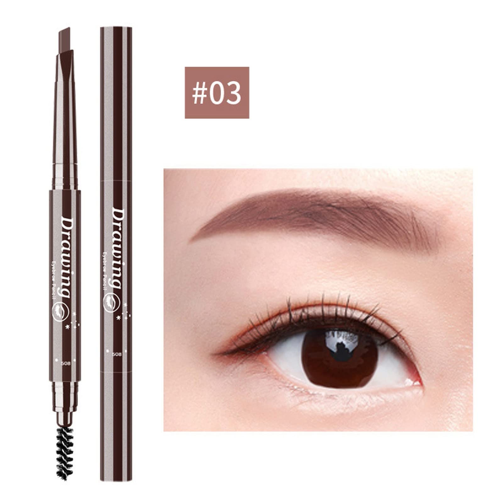 Олівець для брів Wax Headed Triangle Eyebrow Pencil Один Колір Eyebrow Natural Easy C, фото №3