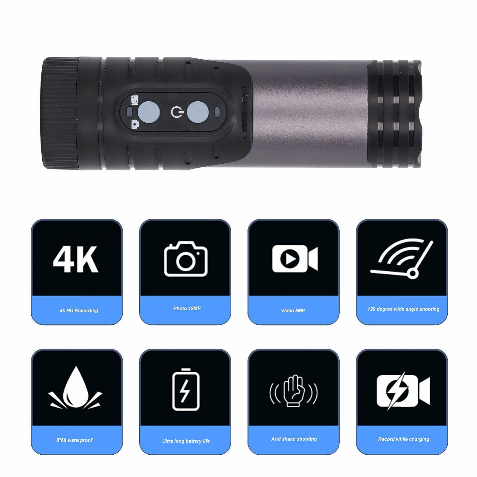 Камера для шлема KIMISS 4K Ultra HD с функцией анти-тряски WiFi водонепроницаемый съемочный комплект, фото №4