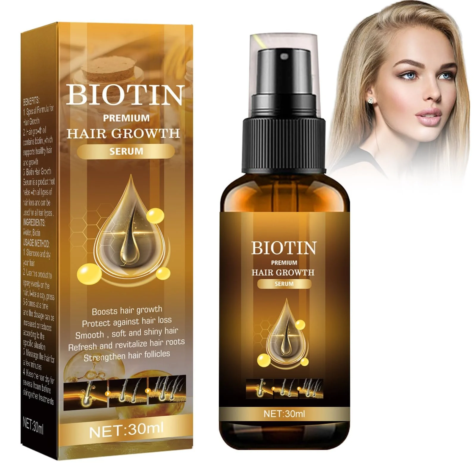 Сироватка-спрей для росту волосся Pemarlis 30 мл, Засіб проти випадіння та для росту волосся, фото №1