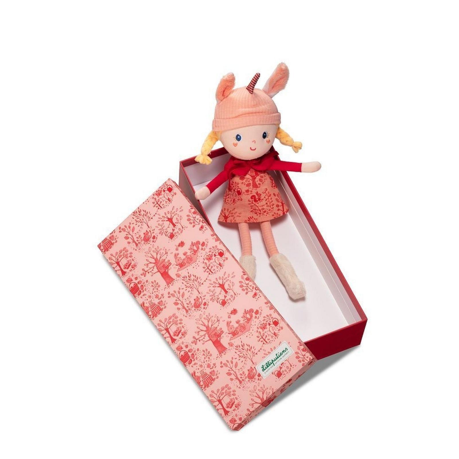 Мягкая игрушка Lilliputiens Lena из мягкой ткани со съемной шапкой, фото №4