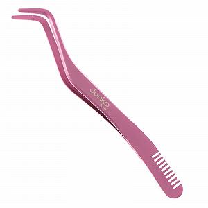 Прилад Beauty Junko Eyelash Applicator 2-в-1 Двосторонній з Вбудованим Гребінцем Перлинний Рожевий - Фото 1