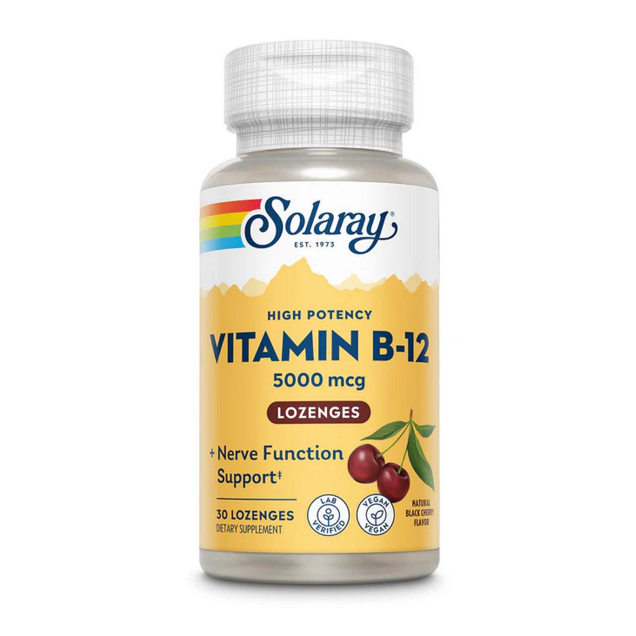 Vitamin B-12 5000mcg 30 lozenges Natural Cherry, фото №1 Vitamin B-12 5000mcg 30 lozenges Natural Cherry, фото №1
