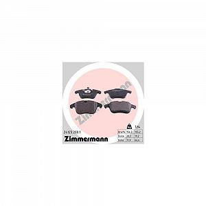 Комплект гальмівних колодок, дискове гальмо ZIMMERMANN 24123.200.1 - Фото 1