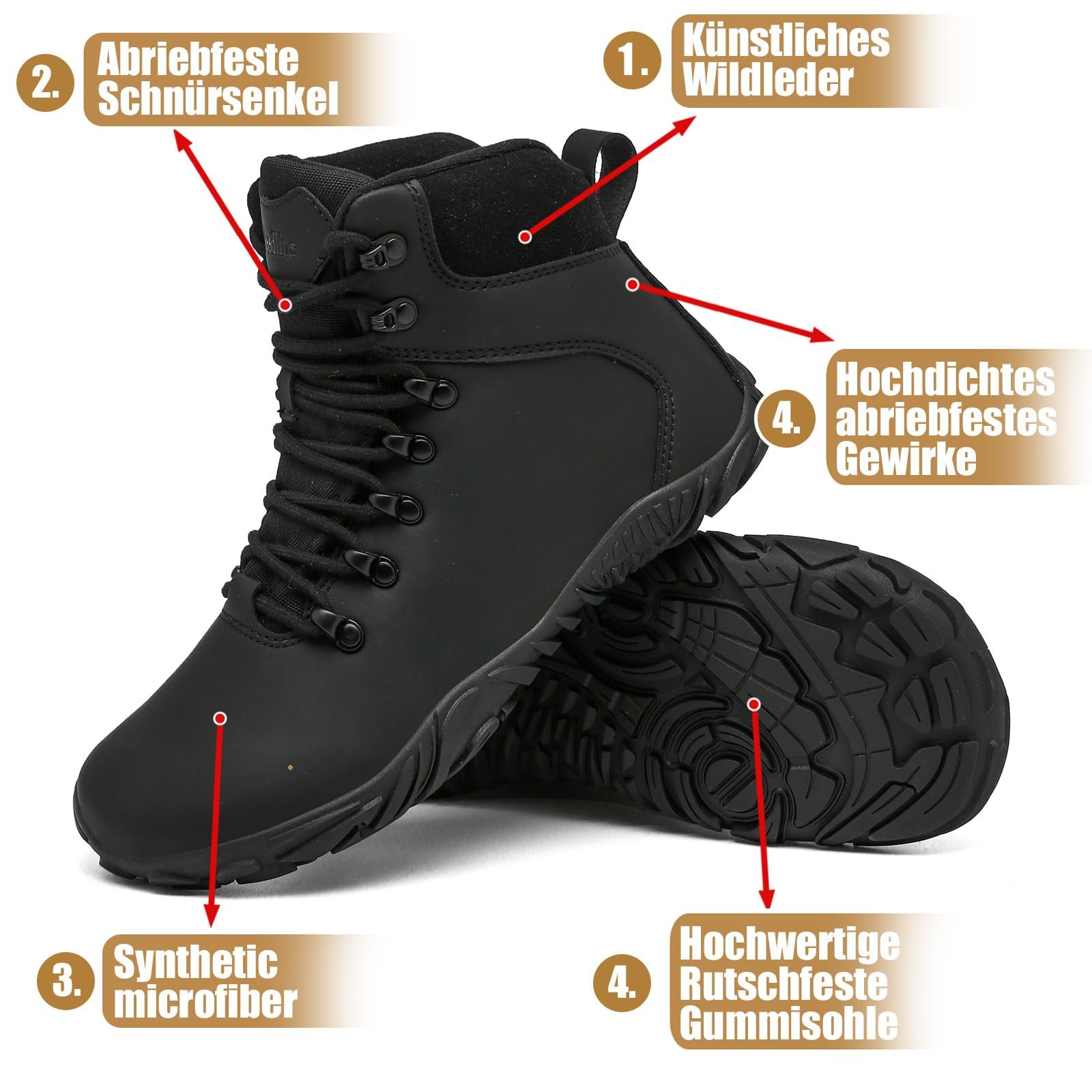 Черевики Deedlite Max Barefoot Водонепроницаемые зимние унисекс, фото №5