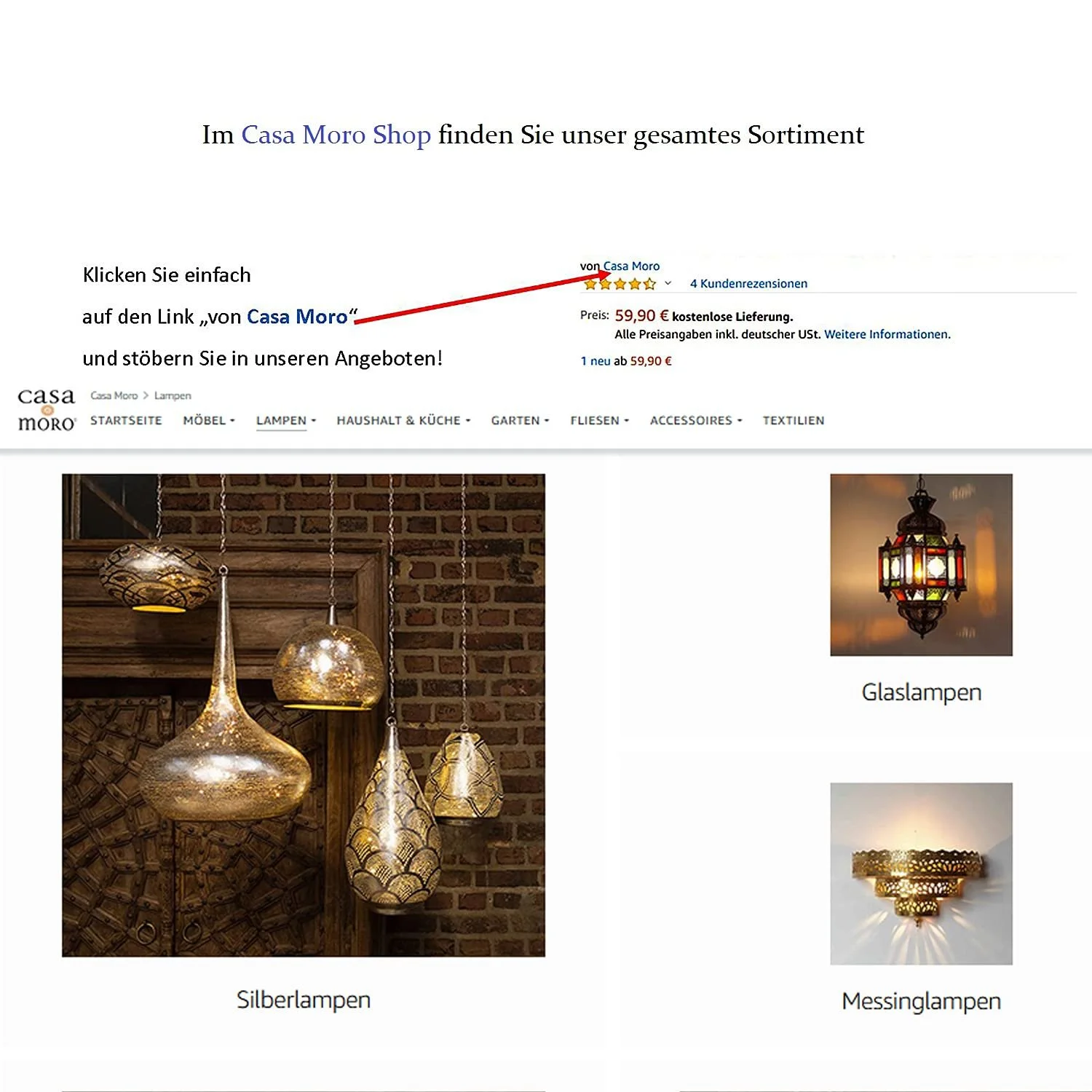 Настільна лампа Casa Moro Monza Black 2-в-1 чорна 40 см E14, фото №6