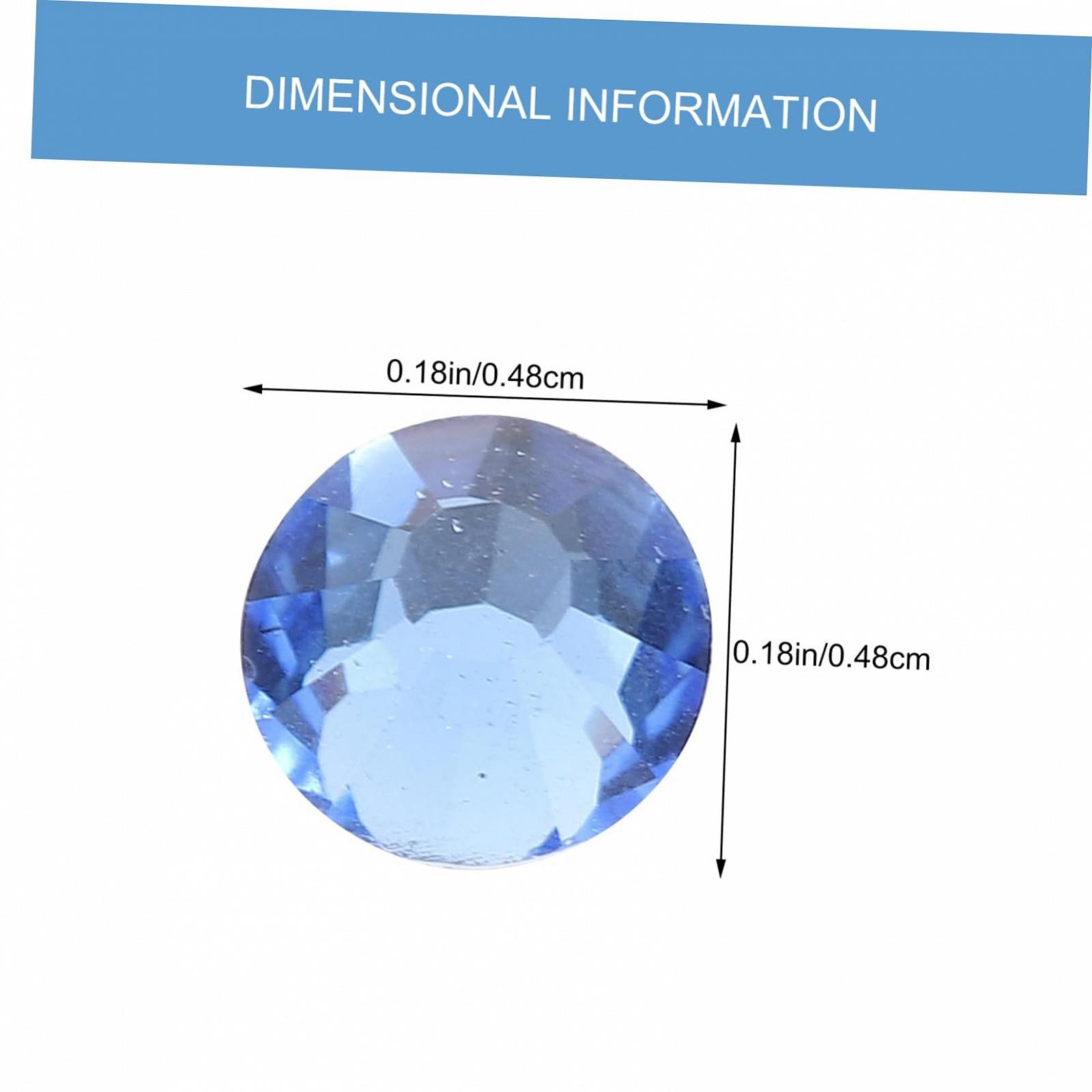 Стразы для ногтей FRCOLOR 4 шт. Набор блестящих страз для ногтей с плоской задней частью для DIY дизайна ногтей. Веер. Универсальные для творческого дизайна ногтей и декора, фото №6