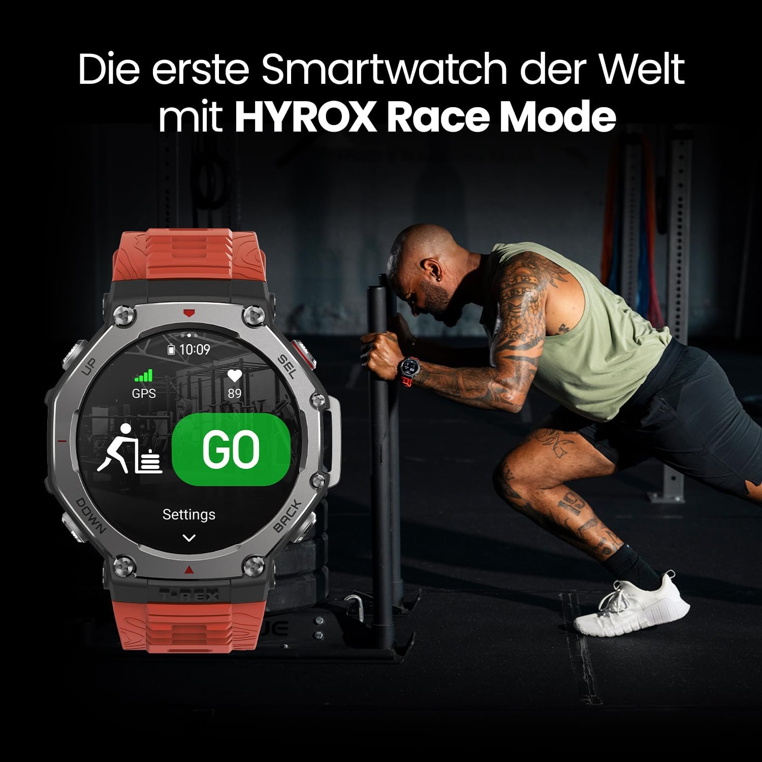 Смарт-годинник Outdoor Amazfit T-Rex 3 48 мм AMOLED, Offline Karten und Navigation, 6 Satellitensysteme Dual Band GPS, 27 днів роботи від акумулятора, NFC, 170 Plus Sportmodus, 45 м Freitauchen, фото №3