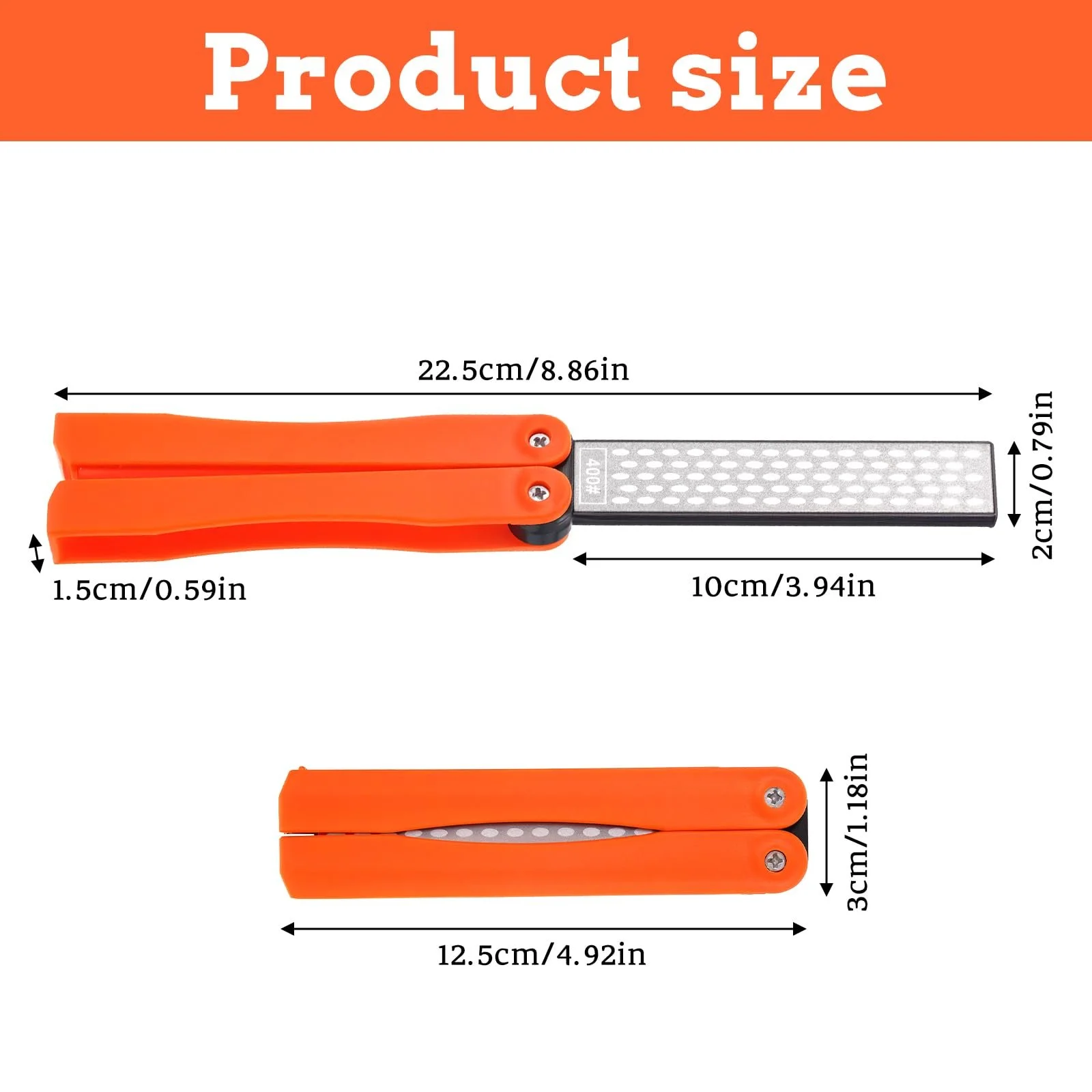 Точильний камінь Складаний Алмазний 400/600 Grit, фото №2