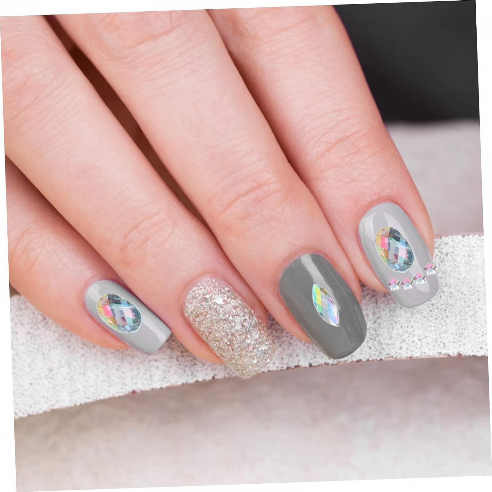 Стразы Акриловые minkissy Плоские 300 шт Белый AB, фото №8