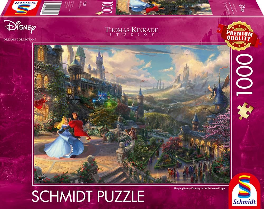 Пазл Schmidt Spiele Thomas Kinkade Disney Спящая красавица танцует в волшебном свете 57369 1000 элементов, фото №3