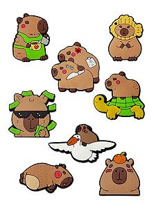 Джибітси Капібара capybara Jibbitz 8 шт аксесуари Крокс прикраса Dz_158_1 - Фото 1