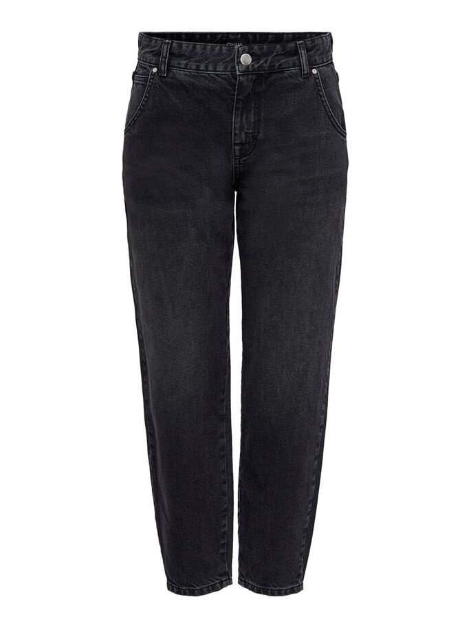 Джинси ONLTROY LIFE HW CARROT ANK DOT610 NOOS 15236962- Denim ONLY Чорний  L, фото №5
