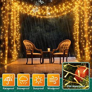 Гирлянда Gcstnn 200 LED 20 м Теплый белый synthetic.ua - Фото 1