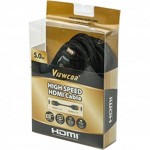 Кабели мультимедийные Viewcon HDMI to HDMI  5.0m VC-HDMI-165-5m synthetic.ua - Фото 1