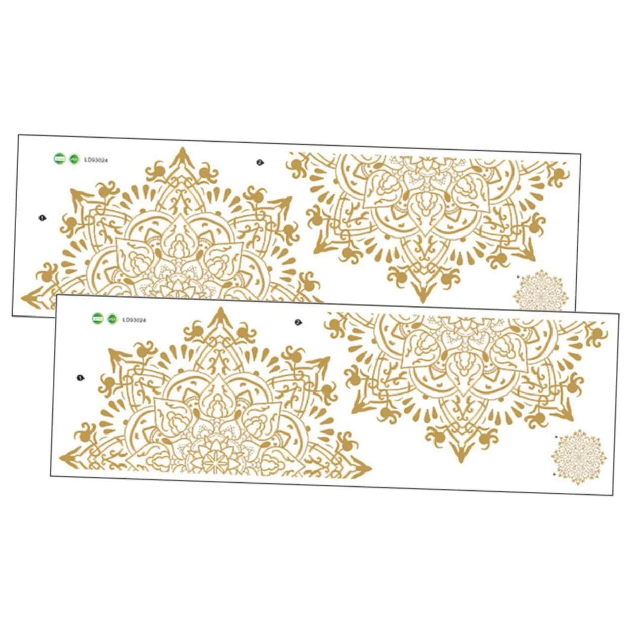 Наклейки на стіну Golden Mandala 2 шт. ПВХ Золотисті, фото №1 Наклейки на стіну Golden Mandala 2 шт. ПВХ Золотисті, фото №1