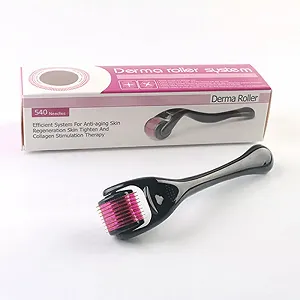Мезороллер для кожи DERMA ROLLER 540 иголок 0.5 mm Black (kz033-hbr) - Фото 1