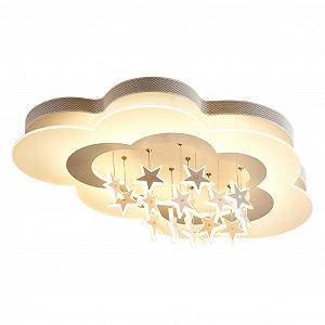 Светильник Ultra Thin Creative Modern Clouds LED Ceiling Light Acrylic Многоцветное затемнение 81 см - Фото 1
