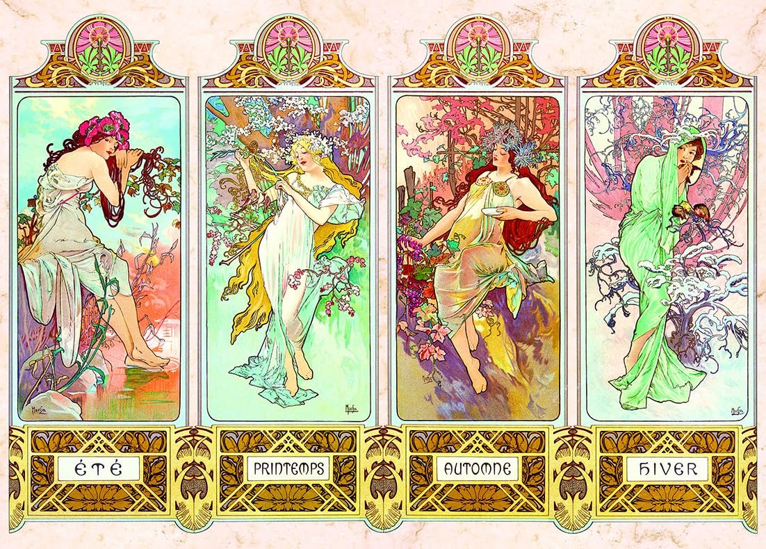 Пазл EPOCH Mucha Season of Flow 2000 деталей 38 x 53 см, фото №1 Пазл EPOCH Mucha Season of Flow 2000 деталей 38 x 53 см, фото №1