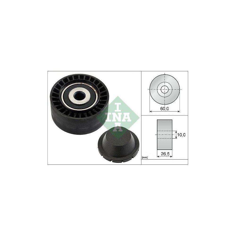Ролик обводной/направляющий поликлинового ремня Schaeffler INA 532 0331 10 для CITROËN, фото №1