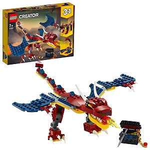 Конструктор LEGO Creator 31102 3-в-1 Вогняний дракон - Саблезубий тигр - Скорпіон - Фото 1