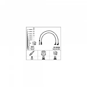 Комплект проводів запалювання NGK 0939 для автомобілів з розподільником запалювання - Фото 1