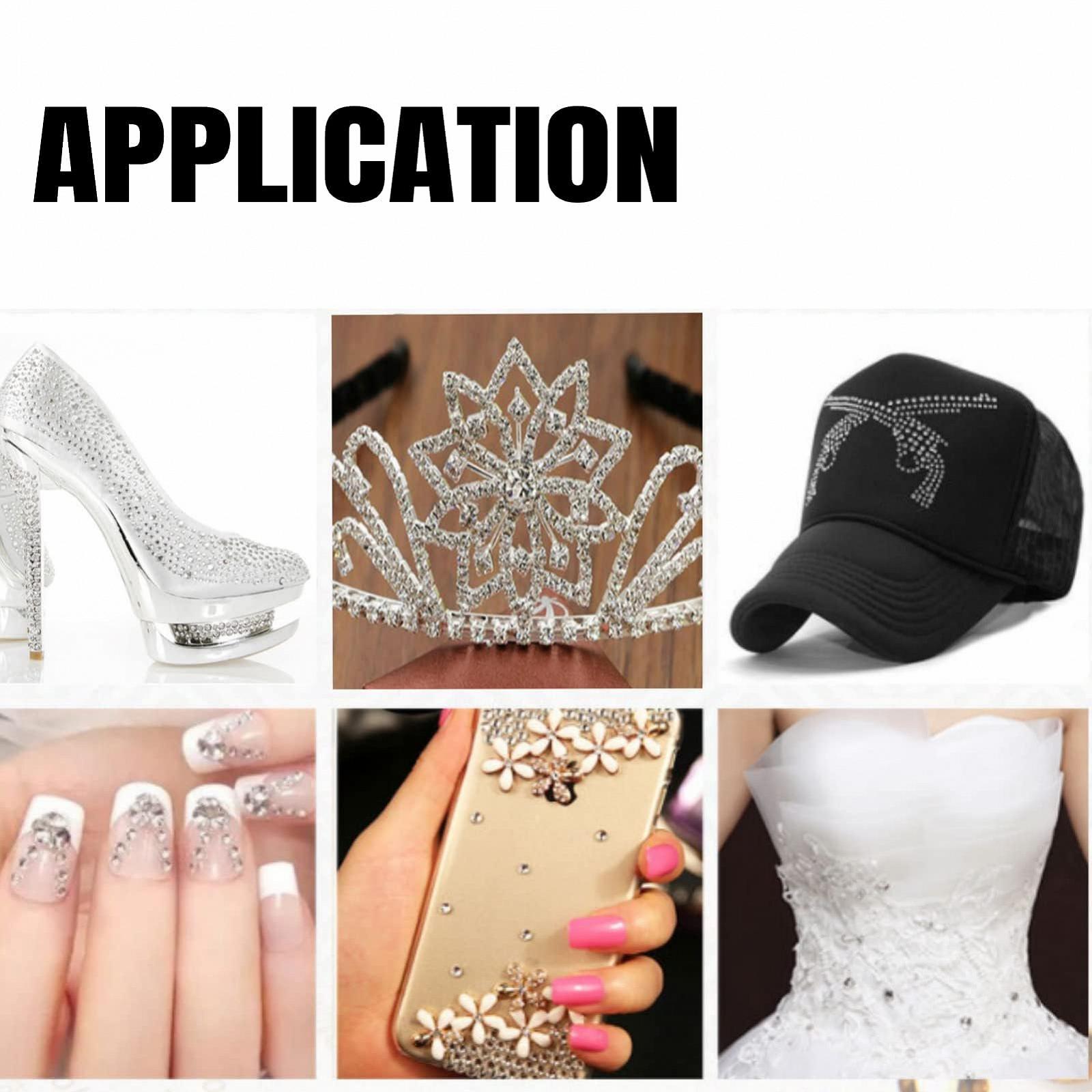 Стрази для нігтів Білі SS3 1440 шт (1.3-1.5 мм), фото №5