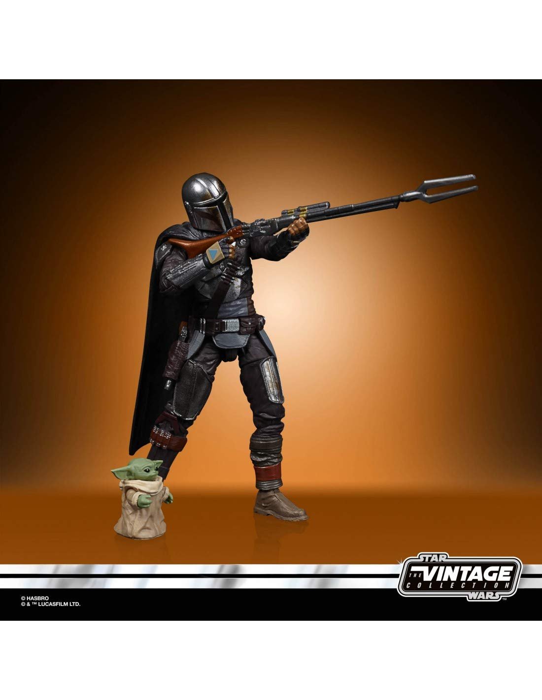 Фигурки Star Wars The Vintage Collection Дин Джарин (Мандалорец) и Дитя, 9,5 см, фото №2