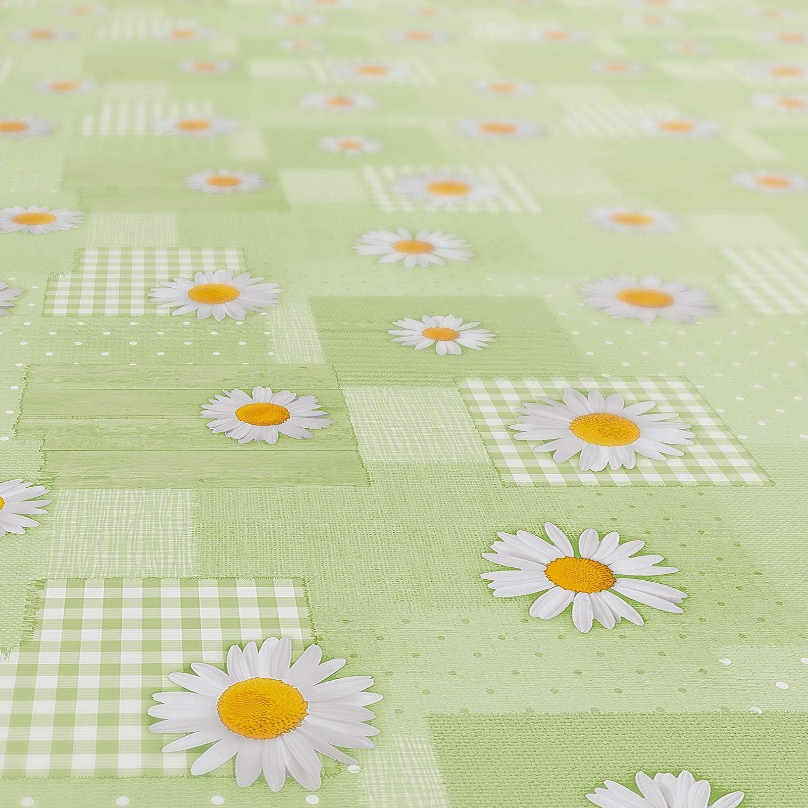 Скатертина клейонка Anro Oilcloth Chamomile Patchwork миється, фото №3