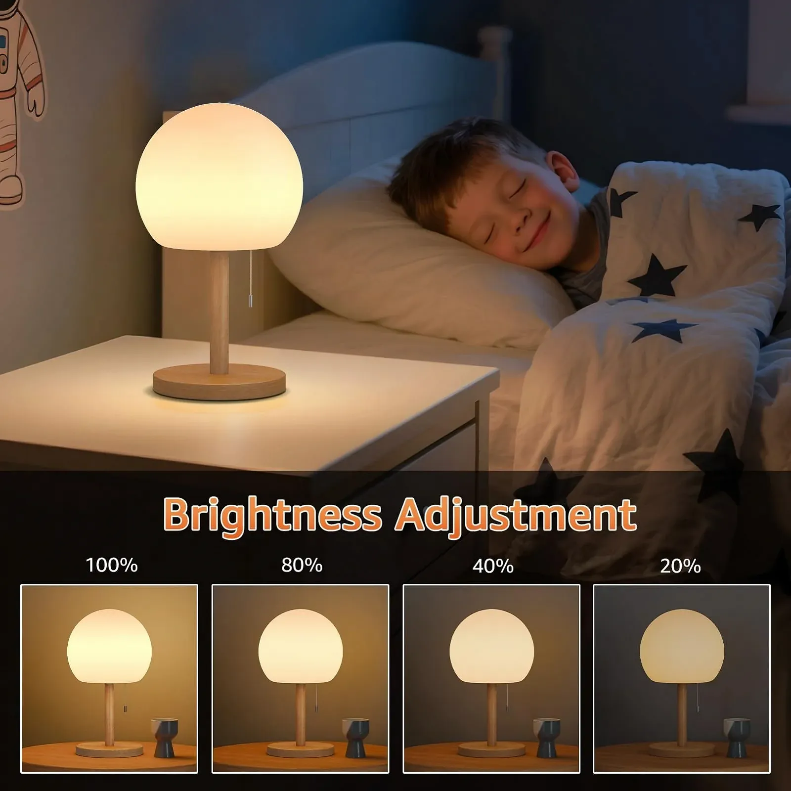 Настільна лампа FUYO Wireless LED акумуляторна димована 8 кольорів IP44, фото №3