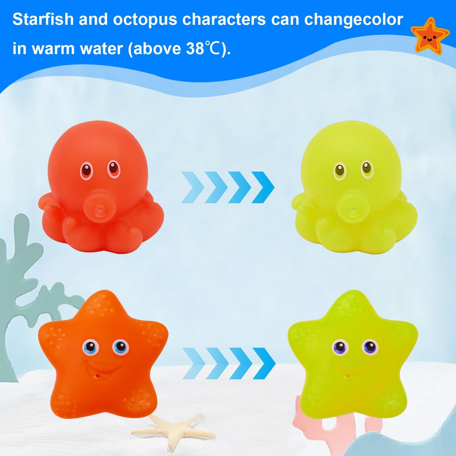 Игрушка для ванны 7 штук, фото №3