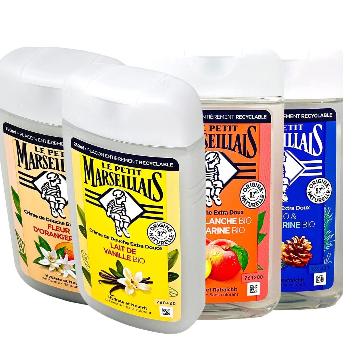 Набір гелів для душу Le Petit Marseillais Family Set 2 5 x 250 мл, фото №1