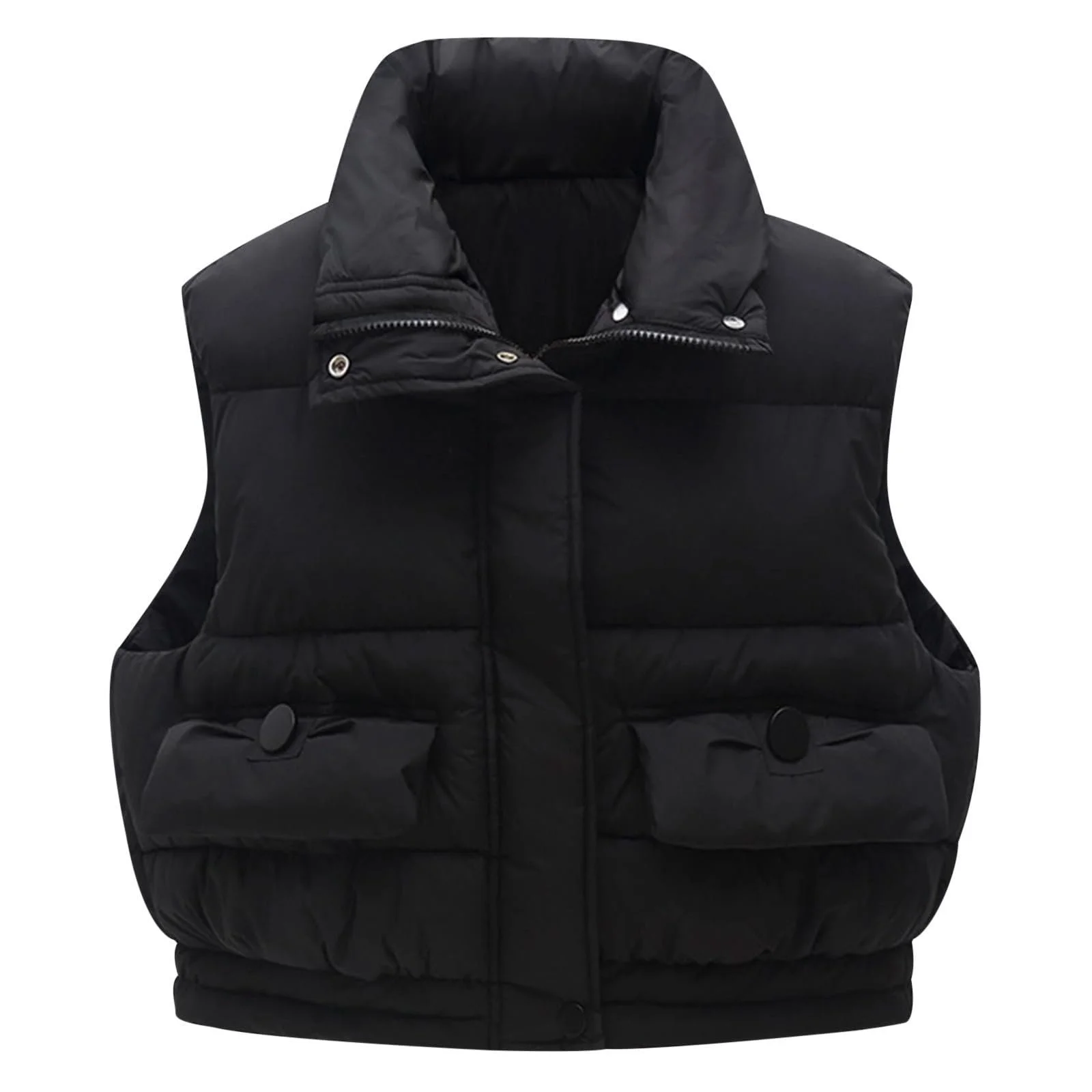 Жилет для девочек Пуховый Безрукавка Зимнее пальто Теплая верхняя одежда для детей Подростков Для активного отдыха, фото №2 Жилет для девочек Пуховый Безрукавка Зимнее пальто Теплая верхняя одежда для детей Подростков Для активного отдыха, фото №2