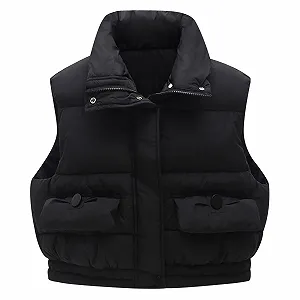 Жилет для девочек Пуховый Безрукавка Зимнее пальто Теплая верхняя одежда для детей Подростков Для активного отдыха synthetic.ua - Фото 1