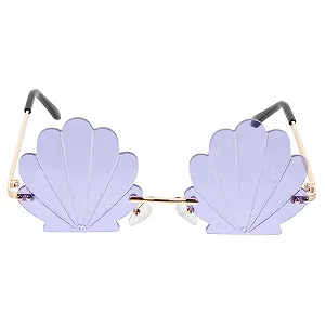 Забавні окуляри у формі мушлі Holibanna фіолетові - Фото 1