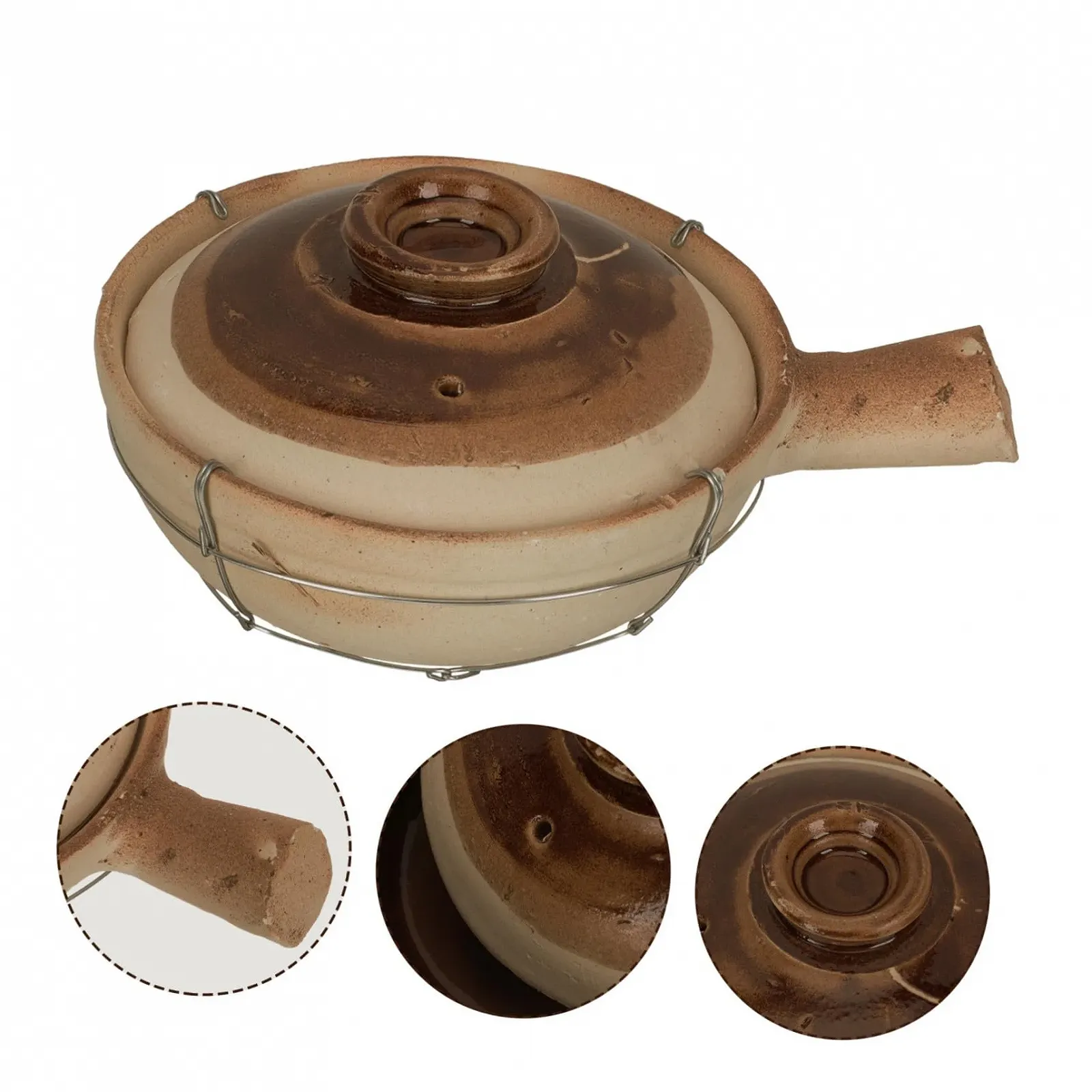 Кастрюля SOIMISS керамическая с толстой ручкой термостойкая, фото №4