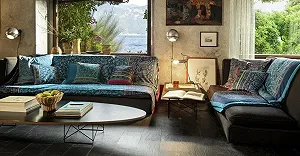 Покривало Бавовна Bassetti 270 x 270 см Блакитний synthetic.ua - Фото 1