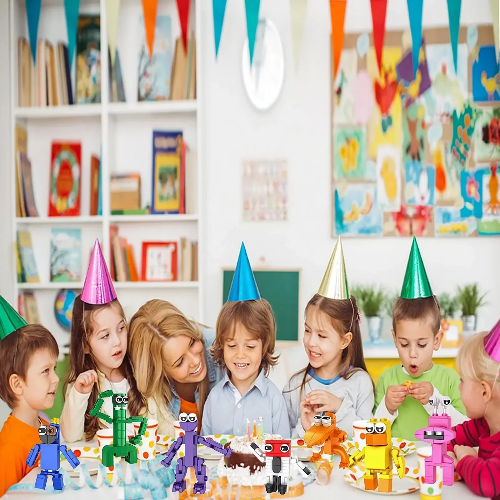 Набір міні-фігурок Rainbow Friends 7 штук Multi-coloured, фото №4