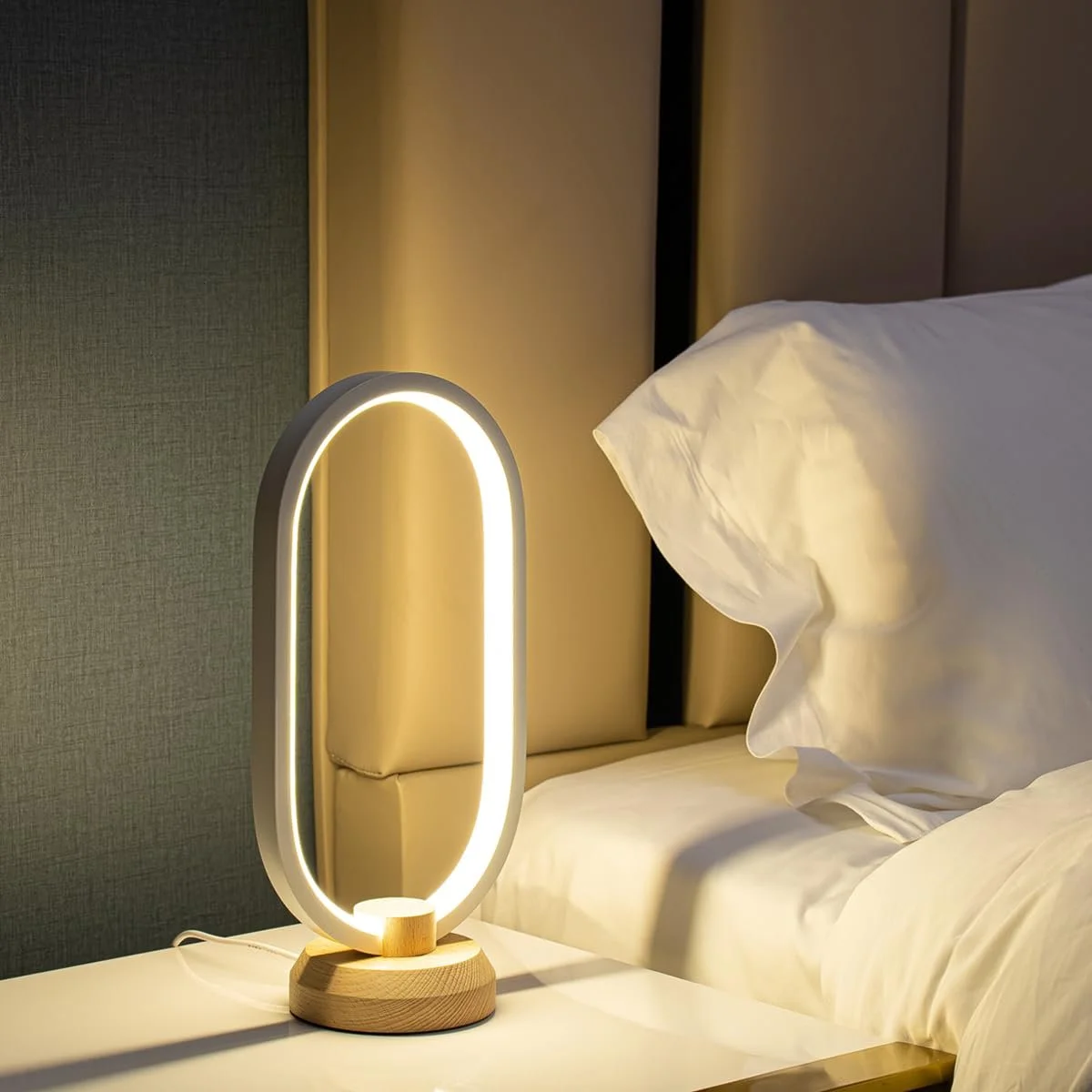 Настільна лампа Modern LED Oval 3000 K - 6000 K Dimmable White, фото №8