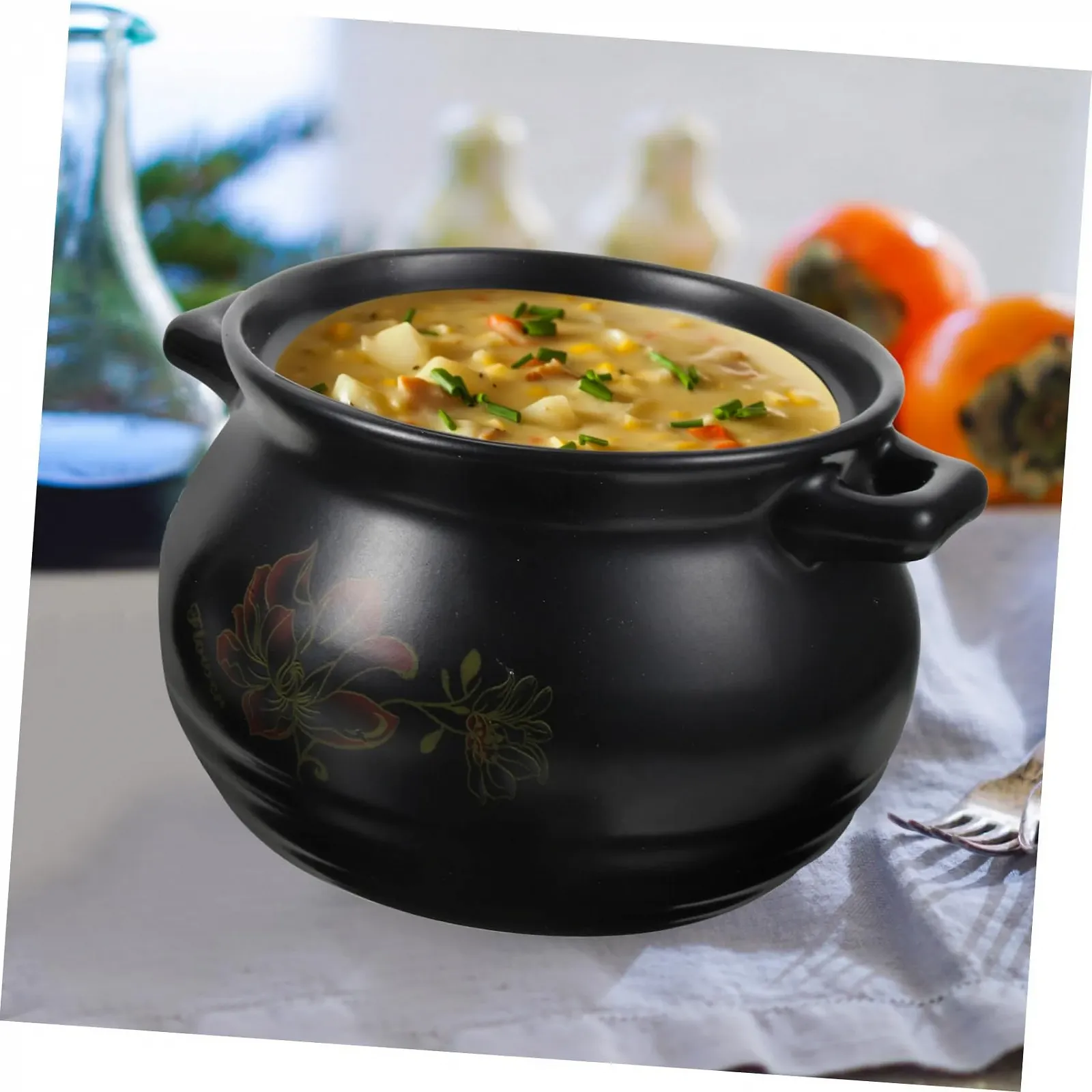 Кастрюля Керамическая 2 л С крышкой Черная, фото №7