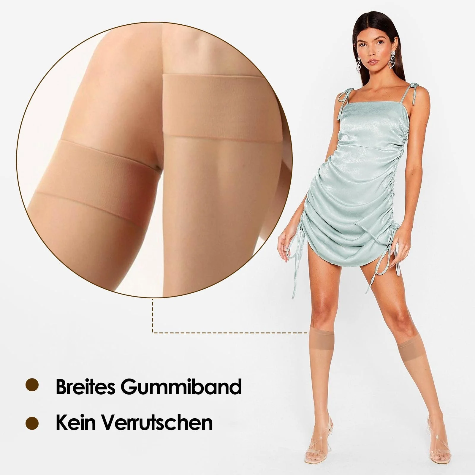 Жіночі гольфи 20D, панчохи з нейлону, прозорі, 9 пар, фото №2