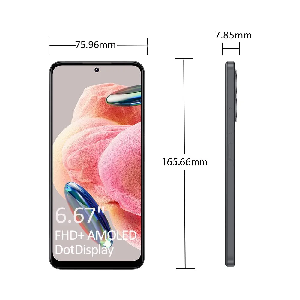 Смартфон Xiaomi Redmi Note 12 4/128GB 6.67" 5000мАг 33Вт Snapdragon 4 Gen 1 Onyx Grey, фото №2 Смартфон Xiaomi Redmi Note 12 4/128GB 6.67" 5000мАг 33Вт Snapdragon 4 Gen 1 Onyx Grey, фото №2